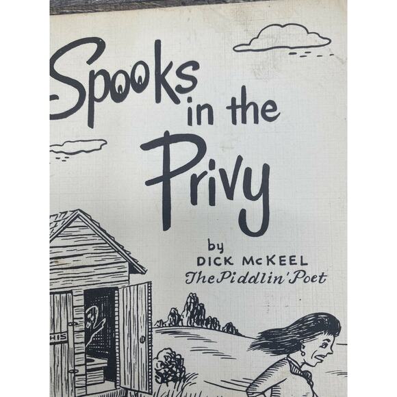 1972 Poem Greeting Card Spooks in the Privy by Dick McKeel The Piddlin' Poet VTG - Picture 4 of 12